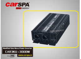 Měnič napětí Carspa CAR3KU-24 24V/230V+USB 3000W, modifikovaná sinus