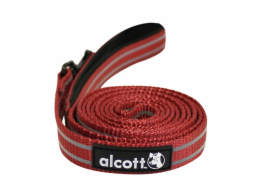 Alcott Reflexní vodítko pro psy, červené, velikost M