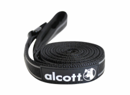 Alcott Reflexní vodítko pro psy, černé, velikost L