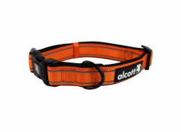 Alcott Reflexní obojek pro psy Adventure oranžový neon velikost M