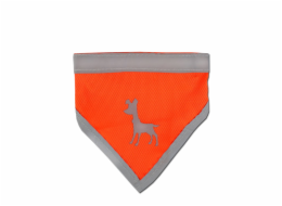 Alcott Reflexní šátek pro psy, oranžový, velikost M