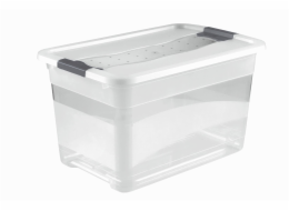 Keeeper Transparetní úložný box cornelia, bílý 52L