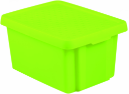 Curver Úložný box ESSENTIALS 16l s víkem zelený