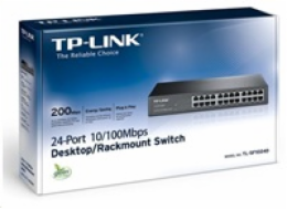 TP-Link switch TL-SF1024D (24x100Mb/s, fanless)