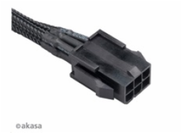 AKASA kabel FLEXA V6 prodloužení k 6pin VGA PSU, 40cm