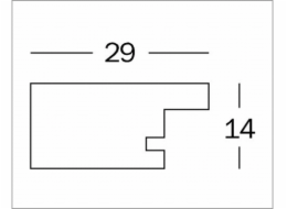 Rámeček Walther Home 15x20 dřevo, krémově bílé