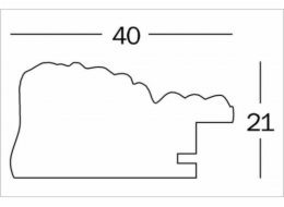 Rámeček Walther Barock 20x30 dřevo, bílý
