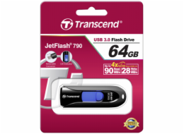 Transcend JetFlash 790      64GB USB 3.1 Gen 1, cerny TS64GJF790K
