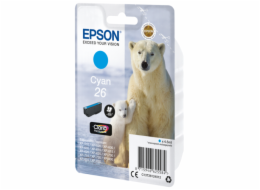 Epson 26 - 4.5 ml - azurová - originální - blistr - inkoustová cartridge - pro Expression Premium XP-510, 520, 600, 605, 610, 615, 620, 625, 700, 710, 720, 800, 810, 820