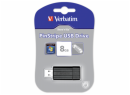 10x1 Verbatim Store n Go     8GB Pinstripe USB 2.0 black    49062