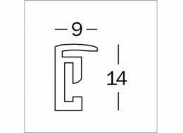 Rámeček Walther New Lifestyle 15x20 černý plast
