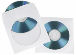 1x100 Hama CD/DVD papir. pouzdra bila SK 51174