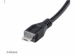 AKASA kabel redukce USB OTG Micro USB male na USB Type-A female, 15cm