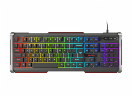 Natec GENESIS Rhod 400 RGB US Gaming keyboard USB Black