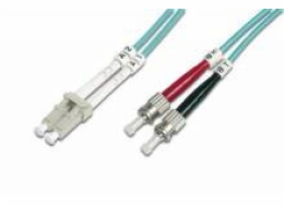 Optický patch kabel duplex LC-ST 50/125 MM 3m OM3
