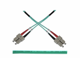 Optický patch kabel duplex SC-SC 50/125 MM 1m OM3