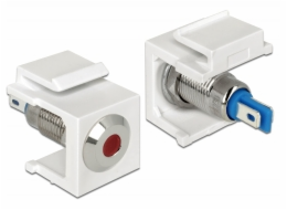 DeLOCK Keystone LED červená 6 V plochý, lichoběžníkový modul