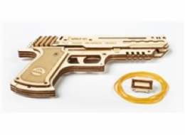 Hračka Ugears 3D dřevěné mechanické puzzle Wolf-01 Pistol