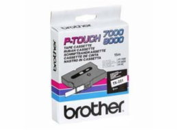 BROTHER TX221 Black On White Tape (9mm)