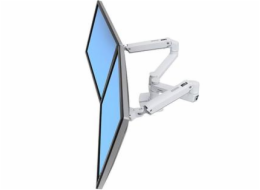 ERGOTRON LX Dual Side-by-Side Arm, stolní ramena pro 2 lcd. max. 27", flexibilní , bílé 