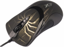 A4tech myš XL-747H, game mouse, 3600dpi, Anti-Vibrate, USB, motiv pavouk hnědý