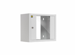 NETRACK 010-060-300-011 wall-mounted cabinet 10 6U/300 mm grey glass door