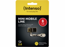 INTENSO 8GB Mini MOBILE LINE, USB-Stick 3524460