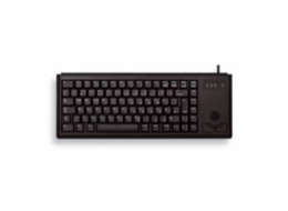 CHERRY klávesnice G84-4400 s trackballem/ drátová/ USB/ ultralehká a malá/ černá EU layout