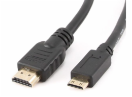 Gembird kábel HDMI (M) na mini HDMI (M) s Ethernetom, High speed, 3m, čierny
