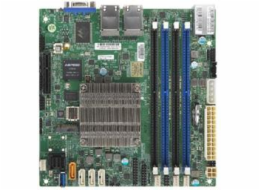 SUPERMICRO mini-ITX MB Atom C3558 (4-core), 4x DDR4 ECC DIMM, 8xSATA, 1x PCI-E 3.0 x4, 4x 1GbE LAN, IPMI