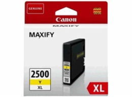 Canon CARTRIDGE PGI-2500XL Y žlutá pro Maxify iB4050, iB4150, MB5050, MB5150, MB5155, MB5350, MB5450 a MB5455 (1295str.)