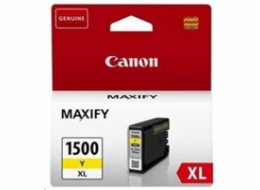 Canon CARTRIDGE PGI-1500XL Y žlutá pro Maxify MB2050, MB2150, MB2350, MB2750 a MB2755 (780 str.)