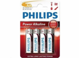 Philips baterie AA PowerLife, alkalická - 4ks