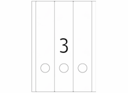 Herma Removable File Spine Label 61x297 25list. DIN A4 75ks 10185