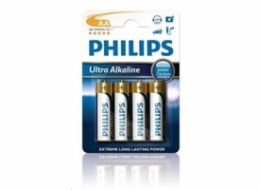 Philips baterie AA ExtremeLife+, alkalická - 4ks