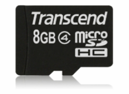 TRANSCEND MicroSDHC karta 8GB Class 4, bez adaptéru