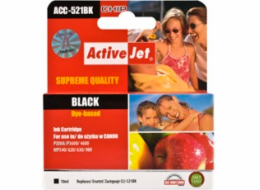 Activejet inkoust ACC-521BN (Canon CLI-521Bk náhradní; Supreme; 10 ml; černý)