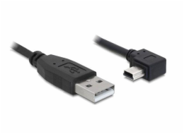 Delock kabel USB 2.0 A-samec > USB mini-B 5-pin samec pravoůhlý, 5 metrů