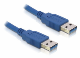DeLOCK 82430 USB3.0 Kabel USB 3.0 Typ-A Stecker auf USB 3.0 Typ-A Stecker 1.5 m modrá