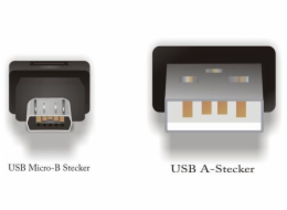 DeLOCK 82299 USB2.0-A Stecker zu USB-micro B Stecker 1m USB2.0-A Stecker auf USB-micro B Stecker 1.0m černá