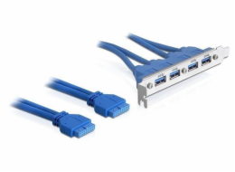 DeLOCK Slotblech USB3.0 Pin Header 19Pin, Slotblende