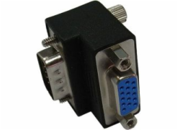 DeLOCK 65171 Adapter VGA Stecker/Buchse 90°gewinkelt VGA Stecker auf VGA Buchse abgewinkelt černá