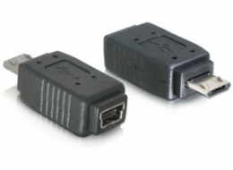 Delock redukce micro USB B samec na USB mini 5pin samice