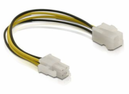 Delock 82428 prodlužovací napájecí kabel p4 (4-pinový) samec/samice, 15cm
