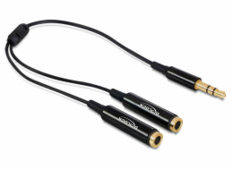 Delock Audio-Splitter - Stereo Mini-Klinkenstecker männlich zu Stereo Mini-Klinkenstecker weiblich