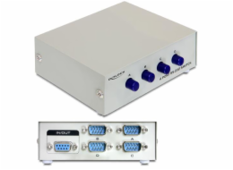 Delock Serial Switch RS-232 4-port manual - Přepínač - 4 x sériový - desktop
