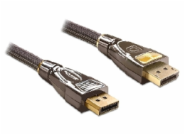 DeLOCK 82771 Premium DisplayPort Kabel 4K DisplayPort Stecker auf DisplayPort Stecker 2m černá