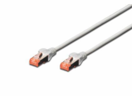 Digitus Patch Cable, S-FTP, CAT 6, AWG 27/7, LSOH, Měď, šedý 10 m