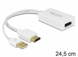 DeLOCK Adapter, USB-A + HDMI Stecker > DisplayPort Buchse