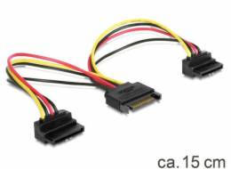 DeLOCK Y-Kabel Power SATA 15 Pin > 2 x SATA HDD